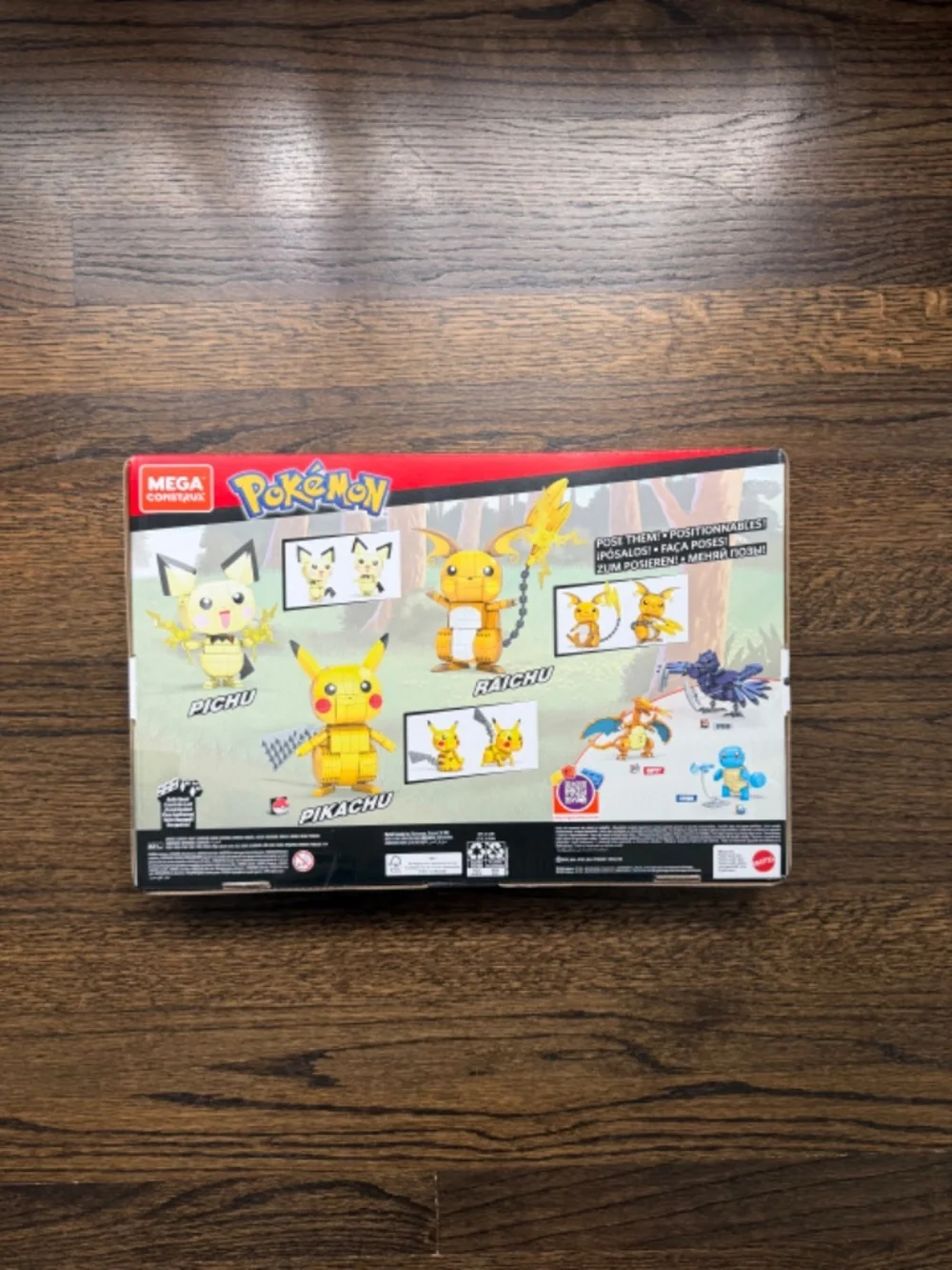 MEGA Construx Pokémon Pichu Pikachu Raichu Build and Show Evolution Trio | NIB